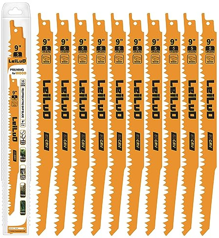10PCS 9-Inch Pruning Reciprocating Saw Blades LEILUO