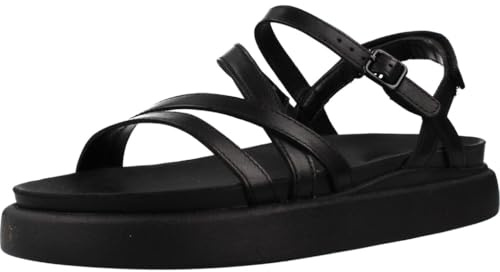 Clarks Aristella Rose, Sandalia Mujer, Black Leather, 38 EU