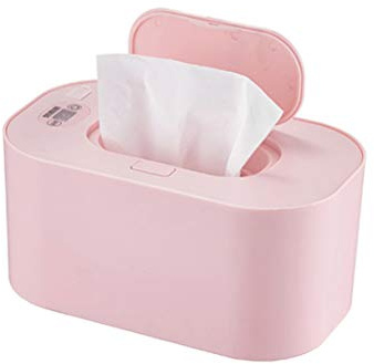 Feuchttücher-Heizgerät, Rosa, Intelligenter Stil, 24 Stunden Konstante Temperatur, LED-Anzeige, USB-Anschluss, Kleine Größe, Große Kapazität, Geeignet für Babys (Rosa)