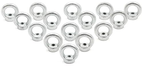 ALFA LOGISTIK Tuerca anular M14 galvanizada 15 unidades - ojal - ojal - tuerca de ojal - tuerca de ojo - tuerca anular de acero aleado