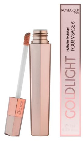 ROSEGOLD GOLDLIGHT Highlighter Visage Liquide Pour Teint Lumineux Rayonnant Effet Glowy Irrésistible - 98% Naturel - Fabriqué en France - Vegan