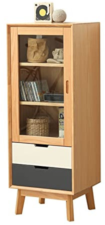 MOOWI Weinschrank Aufbewahrungsweinschrank mit Tür und 2 Schubladen, for Wohnzimmer, Heimbüro, Küche Barschrank