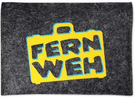 Goldi-Design Reisepasshülle Koffer türkis für EIN bis Vier Reisepässe Kredit- und Krankenkassenkartenfach inkl. Platz für Reisedokumente aus Wollfilz (Koffer, Türkis anthrazit)