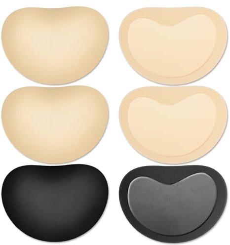 COMNICO 3 Paar BH-Einlagen Klebe BH-Pads Push Up Atmungsaktive BH-Cups Einsätze Herausnehmbare Bequeme Brustpolster für Frauen, Sport, Bikini, Badeanzug, Badeanzug, Kleid