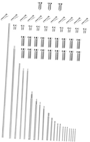 TOYANDONA Reparaturset Silberfarbenes Zubehör mit Gewindeschrauben aus Stahl für Oboen Präzise Oboenschaftreparatur für Professionelle Musiker und Anfänger
