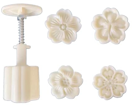 4Pcs/Pack Flower Cookie Molds Flower Shape Mooncakes Pastries Molds Convenient Kitchen Tool For Beautiful Treat