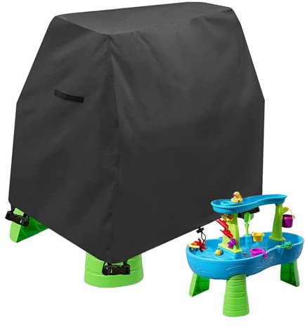 Kids Sand and Water Table, Heavy-Duty 420D Beach Activity Table Sandbox with for Toddler S Sensory Table Beach Toys for Kids Sand Table,Black