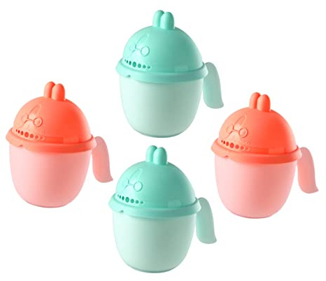 WATIIFUFU 4 Stücke Kinder Bad Tasse Shampoo Spülen Tasse Cartoon Design Platzsparend Einfach zu Verwenden für Haarwaschen