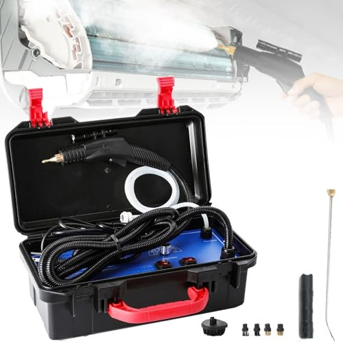 Pulitore a vapore pressurizzato, potente pulitore a vapore portatile for i dettagli dell'auto e l'uso domestico - Alta temperatura(220V-3000W)