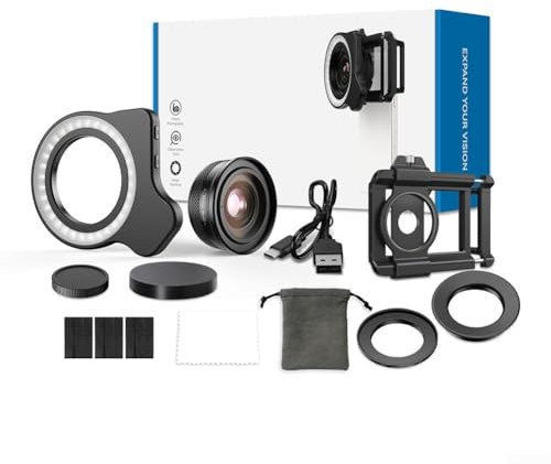 Obiettivo macro con zoom 1020x per smartphone migliorato con illuminazione integrata