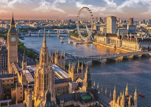 Jigsaw Puzzles for Adults 1000 Piece London City 27.56 x 19.69 Inch Jigsaw Puzzle for Adult Educational Game Challenge Toy 1000 Pieces London Puzzles for Adult