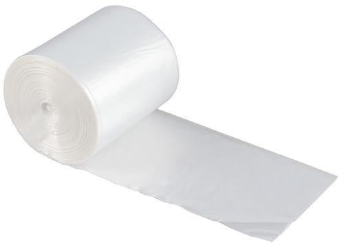 Haodehen Bolsas de basura de 50 litros, bolsas de basura transparentes medianas, 90 unidades
