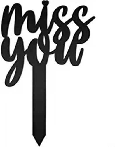 Décoration de jardin pour cimetière Miss You Plaque to Departed Loved Ones