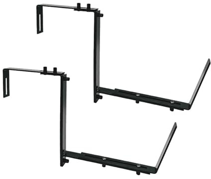 YIZITU 2/4Pcs Planter Box Brackets Adjustable Flower Box Brackets Heavy Duty Garage Storage Hook For Garage Storage Balcony Flower Holders