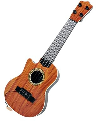 ZUNOXAZ Giocattolo Chitarra Simulazione in Plastica per Strumento Musicale con Corde Gioco Educativo per Ragazzi e Ragazze Esemplare Resistente e Sicuro per Principianti