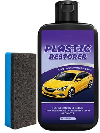 Generisch Auto Kunststoff Leisten Restaurator - 100g UV Barriere Reparatur Balsam,Mit Für Die Reparatur Von Kratzern Im Autolack,für Stoßstange Armaturenbrett Gummisitz SUV und ATV