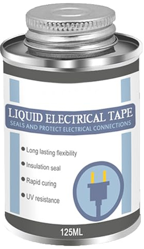 Ruban Isolant Liquide - 125ml Mastic d'Isolation Imperméable - Adhésif Isolant pour Scellement Sec,pour Composants Électroniques Appareils Ménagers Instruments Équipements Maintenance