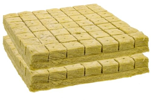 SEWACC Cubes de Culture Hors-Sol 98 Pcs 40X40X40 MM Blocs de Terreau pour Pépinière Biodégradables pour Semis Hydroponique Légumes Fleurs Jardin