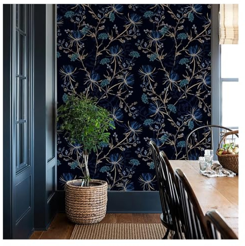 OPIGJUFD Carta da parati in legno Carta da parati in PVC, elegante, autoadesiva, impermeabile, for mobili e armadi, effetto acquerello(44cmx300cm)