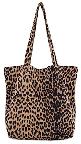 JAGENIE Damen Leopard Print Handtasche Schulter Damen Geldbörse Messenger Satchel Einkaufstasche Tasche