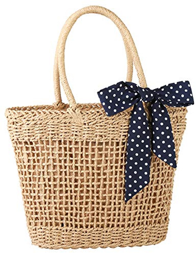 YXILEE Handmade Straw Purses for Women | Summer Medium Satchel Hobo Woven Bag Foldable Beach Tote Basket Bags | Women's Shoulder Handbag for Picnic Travel Vacation Essentials