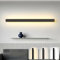 ZTWLEED Aplique Pared Interior LED,36W Lampara de Pared Moderna 3000K/4000K/6000K para Sala de Estar Pasillo Escaleras Apliques Pared Dormitorio,100CM Negro 110-240V