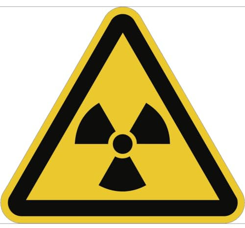 Dreifke® Schild Warnung vor radioaktiven Stoffen... ISO 7010, Alu, 300 mm SL