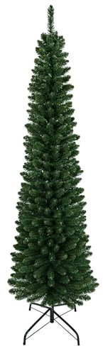 Künstlicher Weihnachtsbaum mit vielen Zweigen H 180 cm - Ø 51 cm - Künstlicher Weihnachtsbaum in schmaler Form - Künstlicher Tannenbaum