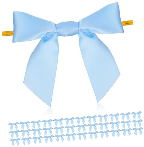 HOUDERCO Verpackungsschleifen und Kabelbinder 50 Stück aus Polyester Weihnachts Einfache Anwendung Hohe Haltbarkeit für Hochzeitsgeschenke