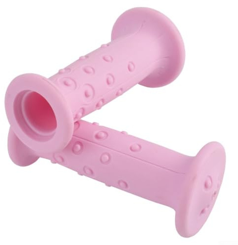 Empuñaduras de goma para manubrio de 19 mm, antideslizantes, suaves, para niños, fundas de mango de bicicleta para Trp para accesorios, cómodas y resistentes, bicicleta de ciclismo B (rosa)