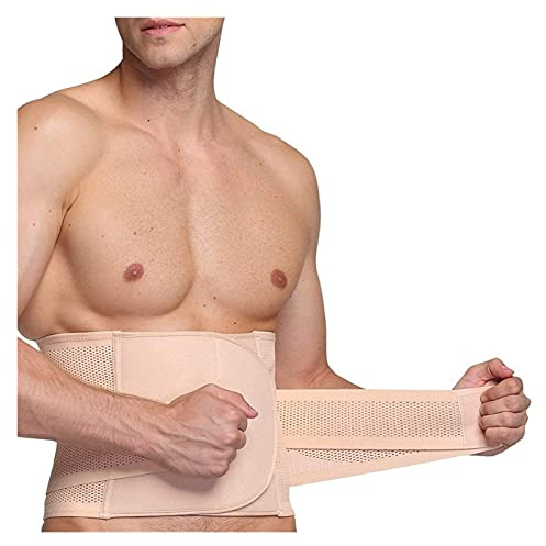 Cinturón de Soporte Lumbar Que Absorbe el Sudor, compresión Ajustable y Transpirable, Equipo de protección para Gimnasio, Postura, Levantamiento, Trabajo (Color: Beige, tamaño: Grande)