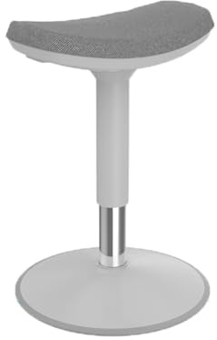 Sadelstol, en ergonomisk sadelpall, gungande och höjdjusterbar, lämplig for hem- och kontorsbruk(Gray,51-66cm)