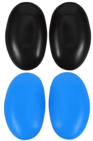 COOLHIYA Copriorecchie Riutilizzabili per Tintura Chioma in Plastica Antimacchia, Cuffie Protezione Orecchie per Salone e Uso Domestico, Barriera Chimica Confortevole per Colorazione