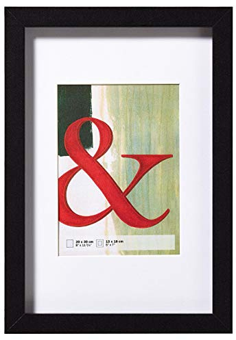 walther design Bilderrahmen schwarz 50 x 70 cm Echtglas Stockholm EA070B
