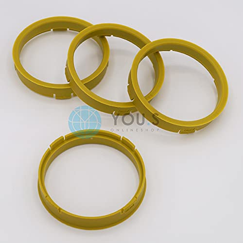 4 x ZENTRIERRINGE DISTANZRING für ALUFELGEN S53 73,1-66,1 mm CMS, DBV, Proline Wheels, Schmidt Revolution