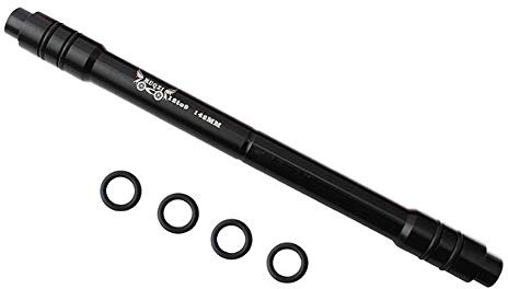 VOANZO Black Aluminum Alloy Conversion Skewer Adapter 12mm Front Thru Axle to 9mm Quick Release Mountain Bike Thru Axle Hub Adapter