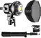 GVM LED Videoleuchte mit Softbox, 80W Bowens Studiolicht mit Stativ, 5600K Tageslicht LED Fotografie Licht Dauerlicht für Foto Porträt YouTube Studio Video, LED Fotografie Video beleuchtung Videolicht