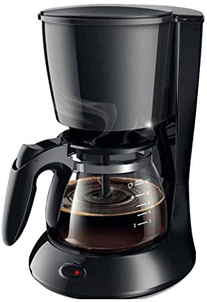 SMSOM Cafetera de Goteo, programable Cafetera con Jarra térmica, Mini Comercial hogar automático Cafetera con Temporizador (Color : Black)