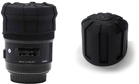 Digislider Bouchon d'objectif Universel en Silicone – s'adapte à Plus de 99% des lentilles, résistant aux Rayures, Absorbant Les Chocs, pour objectifs de 60 à 110 mm (Lot de 1)