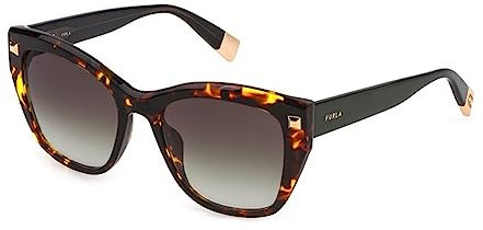 Furla Damen SFU534 Sunglasses, Braun (Dark Havana Spotted Brown), 53