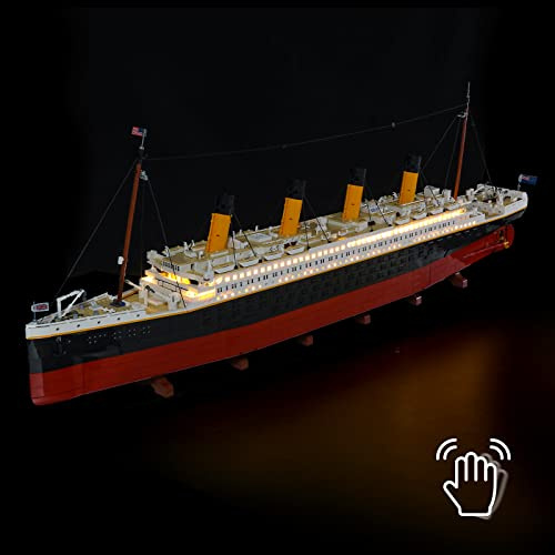 GEAMENT LED Licht-Set Kompatibel mit LEGO Titanic - Beleuchtungsset für Creator 10294 Baumodell (Modell-Set Nicht enthalten)