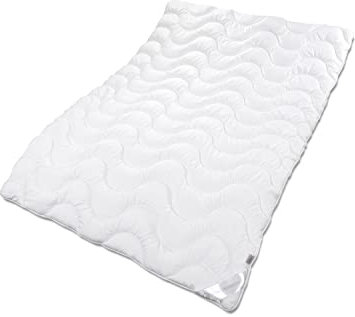 VitaloEssential Sommerdecke 155x200 Extra Leicht Steppbett Wärmeklasse 1 Füllung 400g waschbar Made in Germany