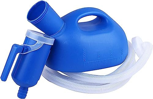 Urinflasche für Herren, für Männer, 2000 ml, mit 1,3 m Schlauch-Urinal