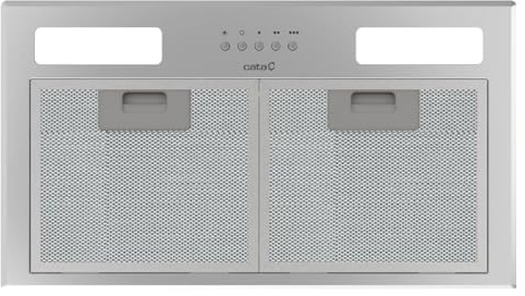 CATA Grupo Filtrante Integrable de 60 cm, 645 m³/h, 3 Velocidades, Control Mecánico, Motor BT2 de 200 W, Tira LED, Filtros Lavables, Clase C, Acero Inoxidable