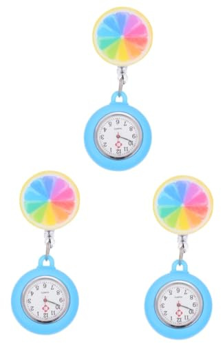 Holibanna 3 Taschenuhr Damenuhr Digitale Krankenschwester Uhr männer Digitaluhr Herrenuhren Schwesternuhren für Damen teleskopische Schwesternuhr Pflege Schwesterntisch Fall