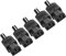 JSADZKJ IEC C13 Conector de Enchufe de alimentación C13 Enchufe Hembra extraíble Adaptador de Corriente de 3 Pines Conector de Enchufe 250V 10A AC Adaptador de extensión (5 PCS)