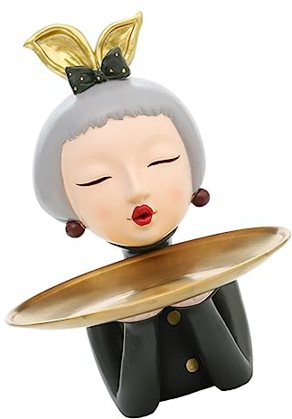 ABOOFAN 1pc Grün Serviertablett Shop Lagerung Korb Für Schreibtisch Desktop Ornament Kleinigkeiten Haushalt Lagerung Tablett