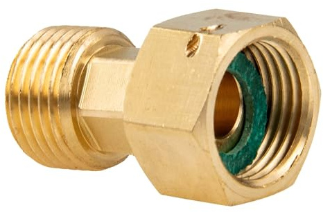 tecuro Verschraubung 1/2 Zoll Überwurfmutter x 1/2 Zoll Außengewinde - Messing blank CW617N