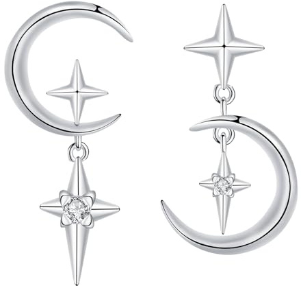 Arrebol Ohrringe Silber 925 Damen Ohrhänger mit Zirkonia Ohrschmuck Für Frauen mit Geschenkbox
