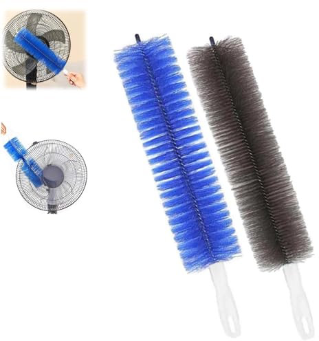 2Pcs Flexible Fan Dusting Brush(Non-Disassembly Cleaning), Bendable Dusting Brush for Electric Fan, Multifunctional Cleaning Brushes for Household Use